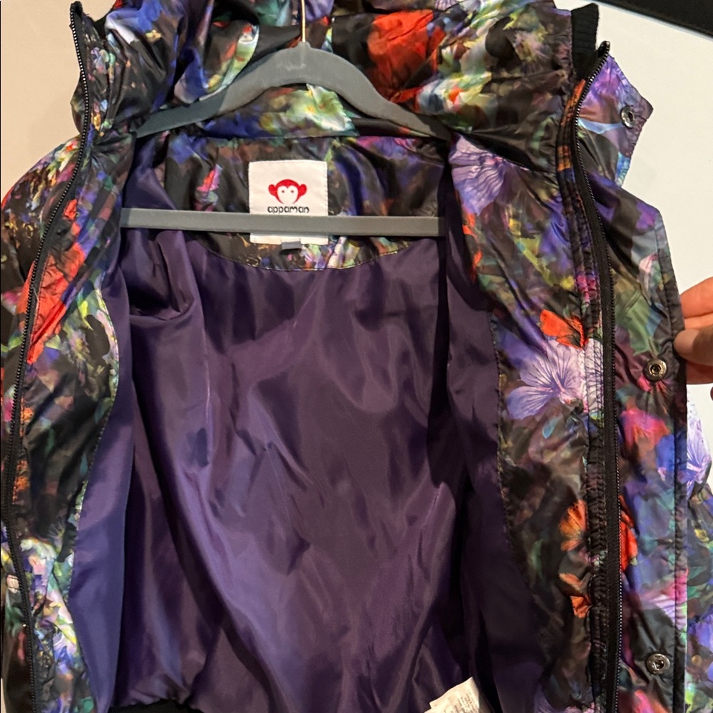 Appaman Floral Puffer Jacket with Hood - Picture 6 of 9